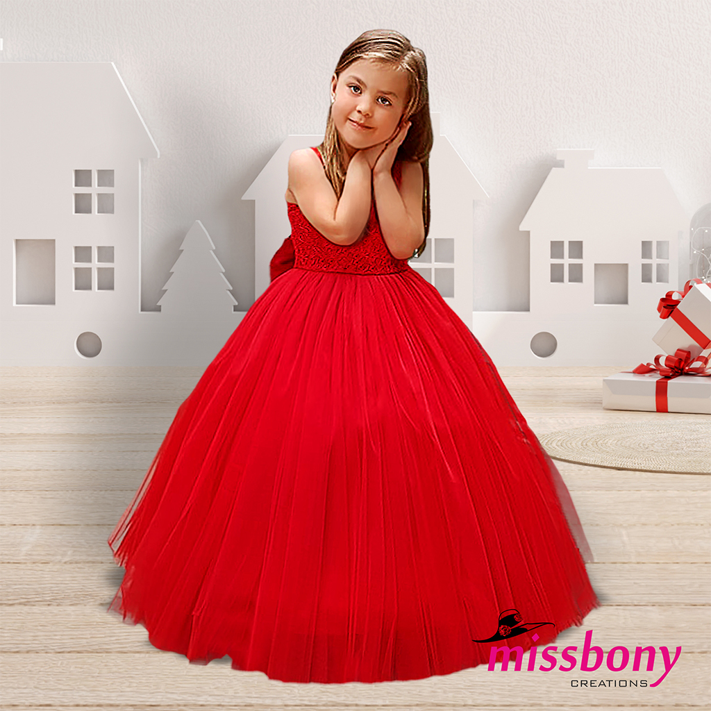Girls' lace evening gown GRACE